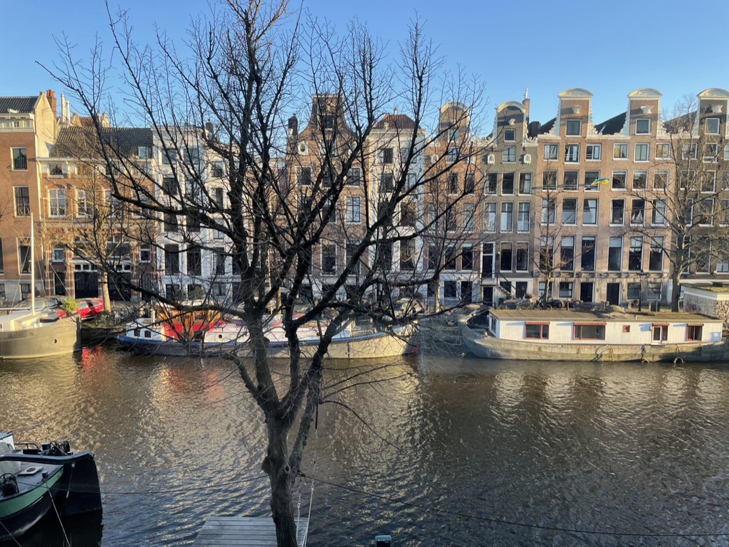 Blick vom Gästehaus der Deutschen Seemannsmission Amsterdam auf die Keizersgracht