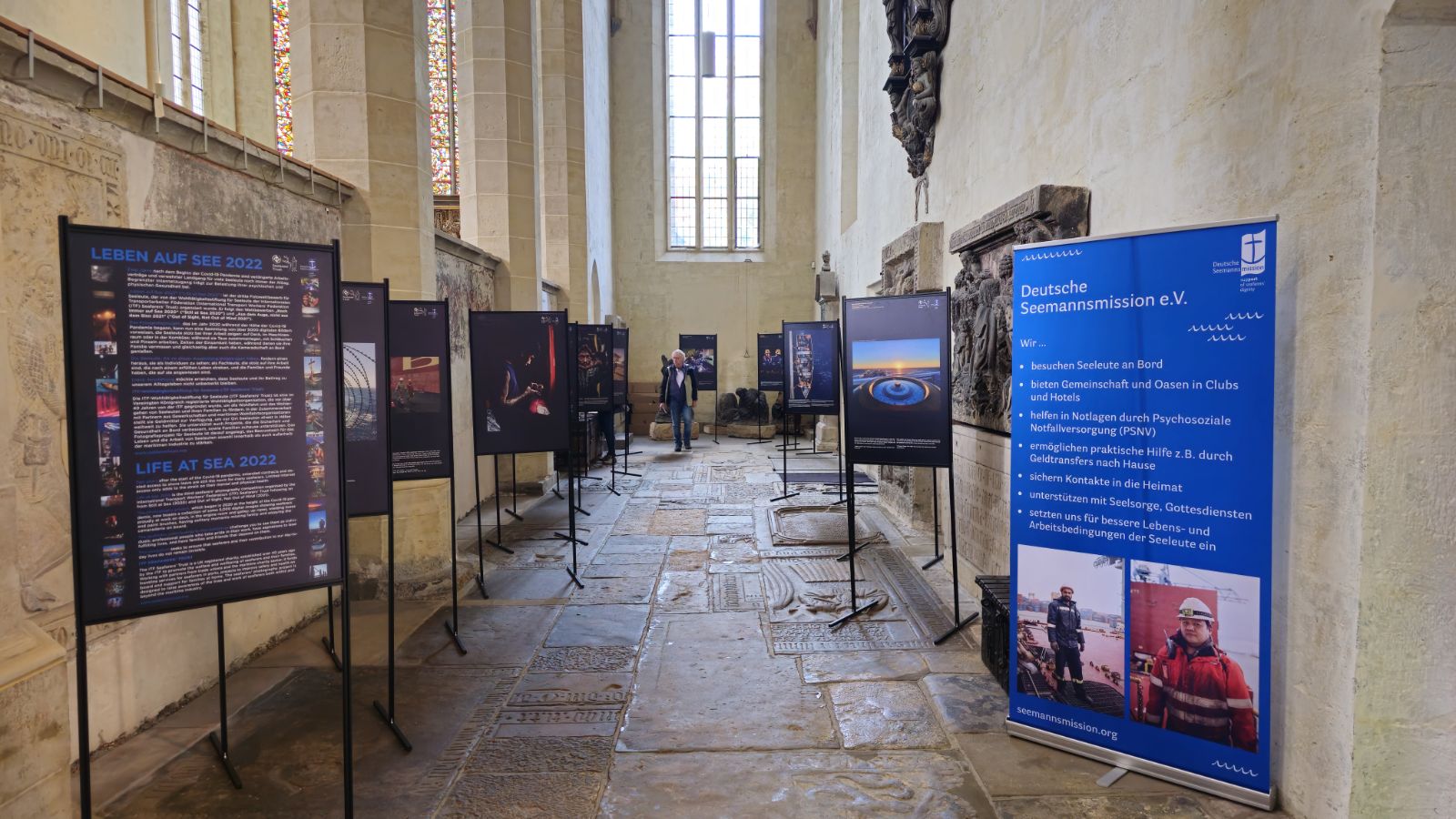 Seeleute in Erfurt. Die Ausstellung aufgbeuat in der Predigerkirche Erfurt