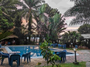 Der Pool des Foyer du Marin der Deutschen Seemannsmission in Douala (Kamerun). Foto: Klaus Bammann