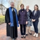 Das Foto zeigt von links nach rechts Seemannspastor Dirk Jährig, Seemannsdiakonin Antje Zeller, unbekannte Frau, Diakonin Christina Freytag von Stella Maris