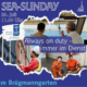 Die Grafik wirbt für den sogenannten Sea Sunday am ersten Sonntag der Travemünder Woche 2025. Um 11 Uhr findet im Brügmanngarten in Travemünde auf der großen Bühne ein maritimer Gottesdienst statt.